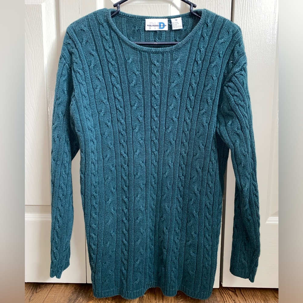 Small Green Paul Harris Design Sweater